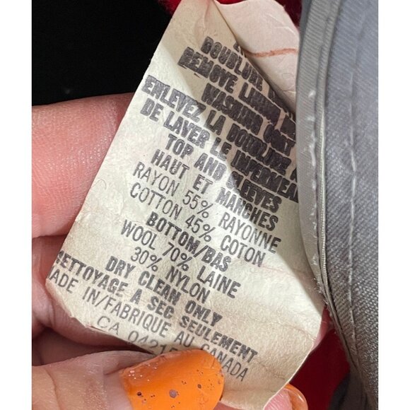 Vintage 90s London Fog wool lined trench coat, grey, lined, gender neutral - Picture 10 of 10